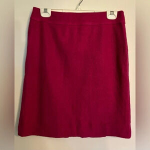 NWT Banana Republic Womens Rayon/Wool Blend Lined Skirt Exposed Back Zipper Slit